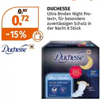 Müller Duchesse Ultra Binden Night Protect Angebot