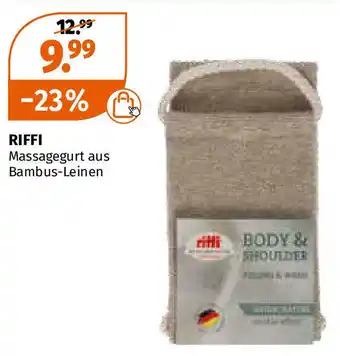 Müller Riffi Massagegurt aus Bambus Leinen Angebot