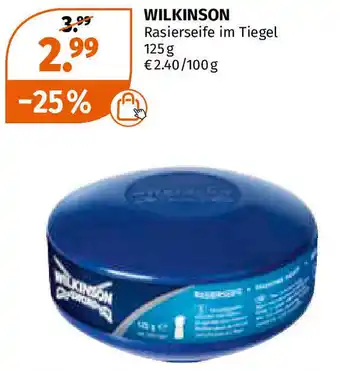 Müller Wilkinson Rasierseife im Tiegel 125g Angebot