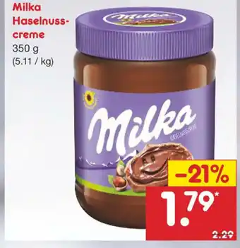 Netto Marken-Discount Milka Haselnuss creme350g Angebot