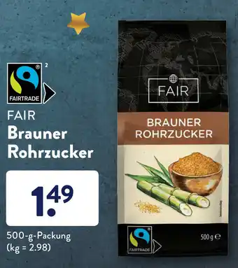 Aldi Süd Fair Brauner Rohrzucker 500g Angebot