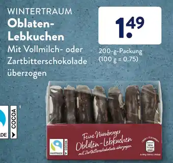 Aldi Süd Wintertraum Oblaten Lebkuchen 200g Angebot