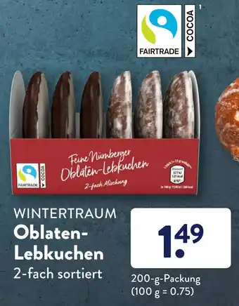 Aldi Süd Wintertraum Oblaten Lebkuchen 200g Angebot