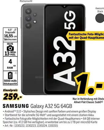 MEDIMAX Samsung Galaxy A32 5G 64 GB Angebot