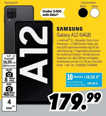 MEDIMAX Samsung Galaxy A12 64GB Angebot