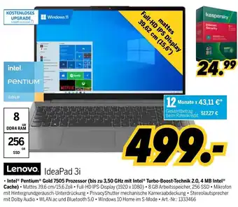 MEDIMAX Lenovo IdeaPad 3i Angebot