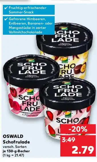 Kaufland OSWALD Schofrulade je 130-g-Becher Angebot