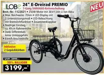 Norma Jlobe 24" E-Dreirad Premio Angebot