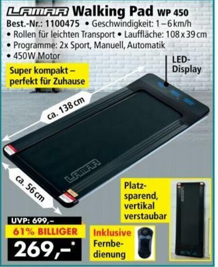 Lamar walkingpad wp 450 sale