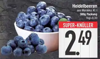 E-Center Heidelbeeren 300 g Packung Angebot