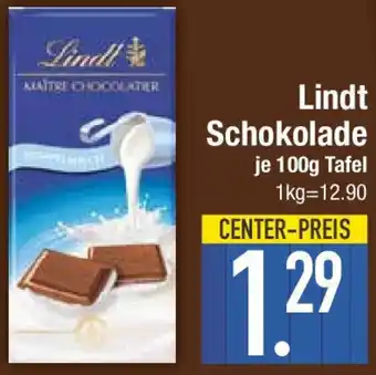 E-Center Lindt Schokolade 100g Tafel Angebot