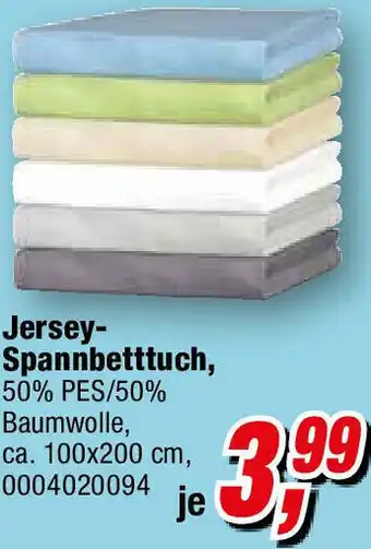 Opti Wohnwelt Jersey Spannbetttuch Angebot