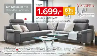 XXXLutz Valdera wohnlandschaft oder couchtisch Angebot