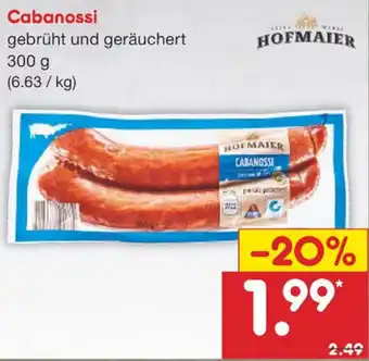 Netto Marken-Discount Cabanossi gebrüht und geräuchert 300 g Angebot