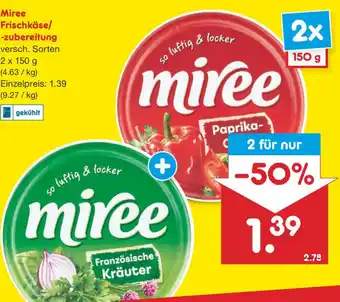 Netto Marken-Discount Miree Frischkäse/-zubereitung versch. Sorten 2 x 150 g Angebot