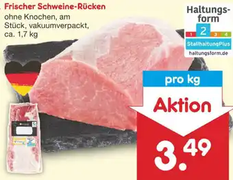 Netto Marken-Discount Frischer Schweine-Rücken ohne Knochen, am Stück, vakuumverpackt, ca. 1.7 kg Angebot