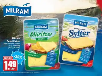 AEZ Milram Schnittkäse 150g Angebot