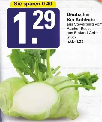 WEZ Deutscher Bio Kohlrabi Angebot