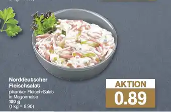 Famila Nord West Norddeutscher Fleischsalat pikanter Fleisch-Salat in Mayonnaise 100 g Angebot