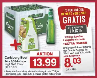 Famila Nord West Carlsberg Beer 24 x 0,33-1-Kiste Angebot