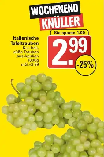 WEZ Italienische Tafeltrauben 1000 g Angebot