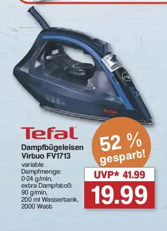 Famila Nord West Tefal Dampfbügeleisen Virtuo FV1713 Angebot