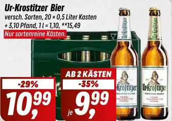 Simmel Ur-Krostitzer Bier 20 x 0,5 Liter Kasten Angebot