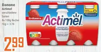 Klaas und Kock Danone Actimel 8x100g Becher Angebot