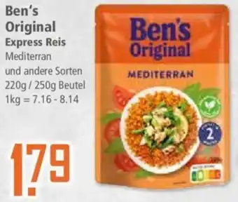 Klaas und Kock Ben's Original Express Reis 220/250 g Beutel Angebot