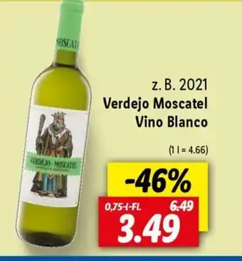 Lidl Verdejo Moscatel Vino Blanco 750ml Angebot