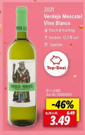 Lidl Verdejo Moscatel Vino Blanco 0,75-I-FL Angebot