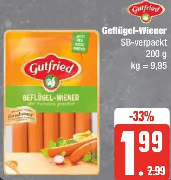 Edeka Gutfried Geflügel-Wiener 200 g Angebot