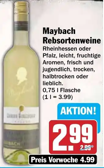 Hit Maybach Rebsortenweine 0,75 L Flasche Angebot