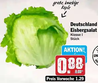 Hit Deutschland Eisbergsalat Angebot