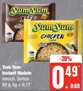 Edeka Yum Yum Instant Nudeln 60 g Angebot