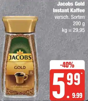 Edeka Jacobs Gold Instant Kaffee 200 g Angebot