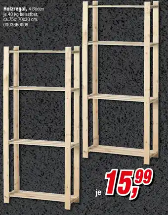 Opti Wohnwelt Holzregal Angebot