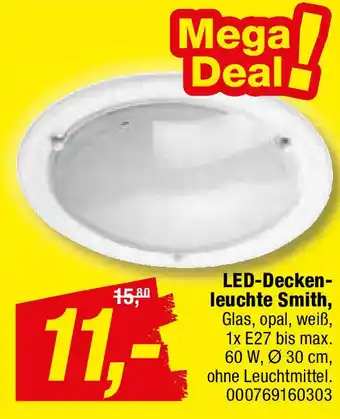 Opti Wohnwelt LED Deckenleuchte Smith Angebot