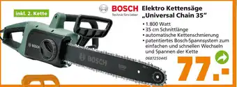 Globus Baumarkt Bosch Elektro Kettensäge Universal Chain 35 Angebot