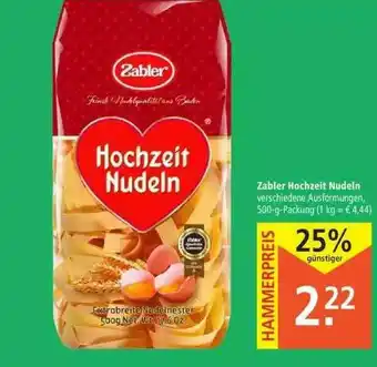 Marktkauf Zabler Hochzeit Nudeln Angebot