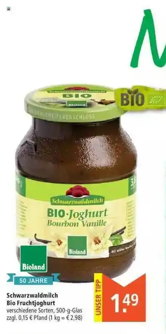 Marktkauf Schwarzwaldmilch Bio Fruchtjoghurt Angebot