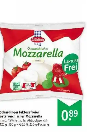 Marktkauf Schärdinger Laktosefreier österreichischer Mozzarella Angebot