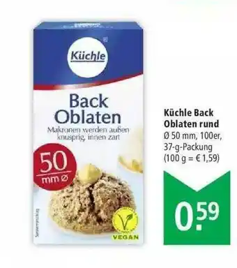 Marktkauf Küchle Back Oblaten Rund Angebot