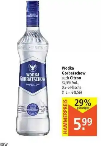 Marktkauf Wodka Gorbatschow Auch Citron Angebot