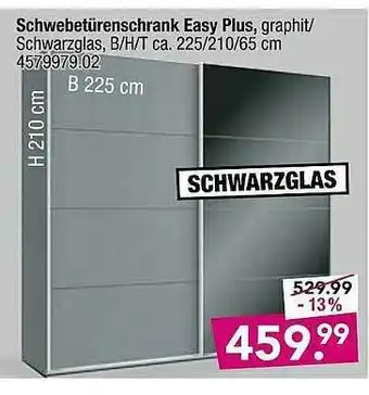 Möbel Boss Schwebeturenschrank Easy Plus Angebot