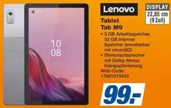 expert Techno Land Lenovo Tablet Tab M9 Angebot