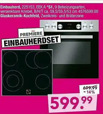 Möbel Boss Einbauherd Angebot