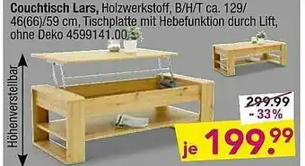 Möbel Boss Couchtisch Lars Angebot