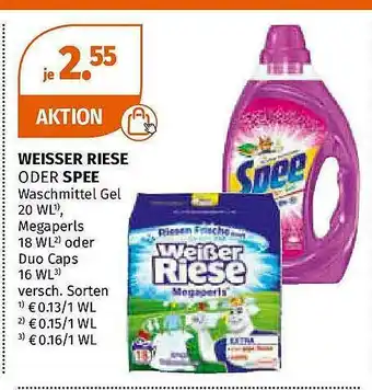 Müller Weisser Riese Oder Spee Waschmittel Gel Angebot