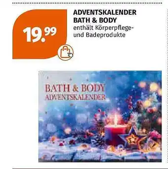 Müller Adventskalender Bath & Body Angebot